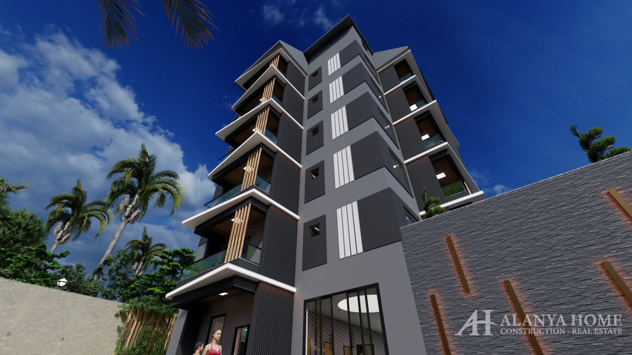 Apartments fo sale rent buy in Dom Na More Residence Avsallar Alanya Antalya Turkey