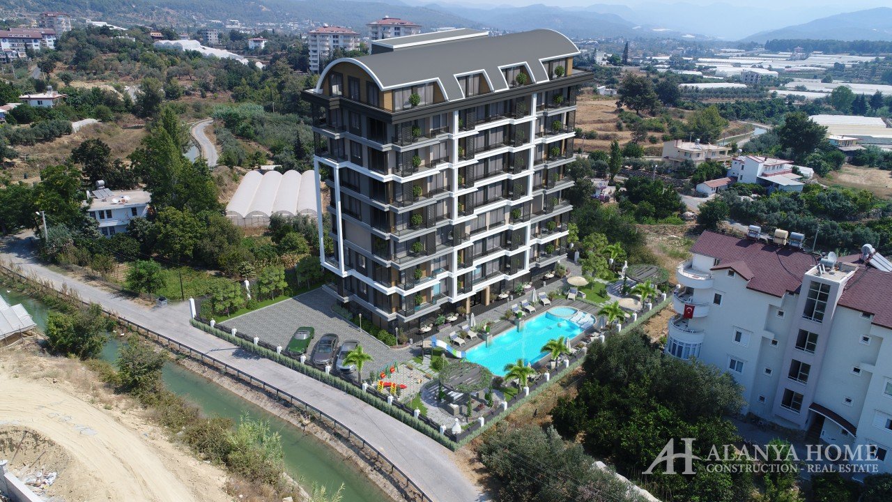 Фото покупка продажа недорогая квартира в доме жилом комплексе с открытым бассейном Алания Хоум Анта