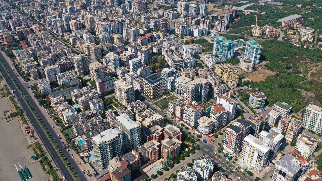 Mahmutlar Alanya Turquie meublé, un appartement de deux chambres, entreprise de construction, vue me