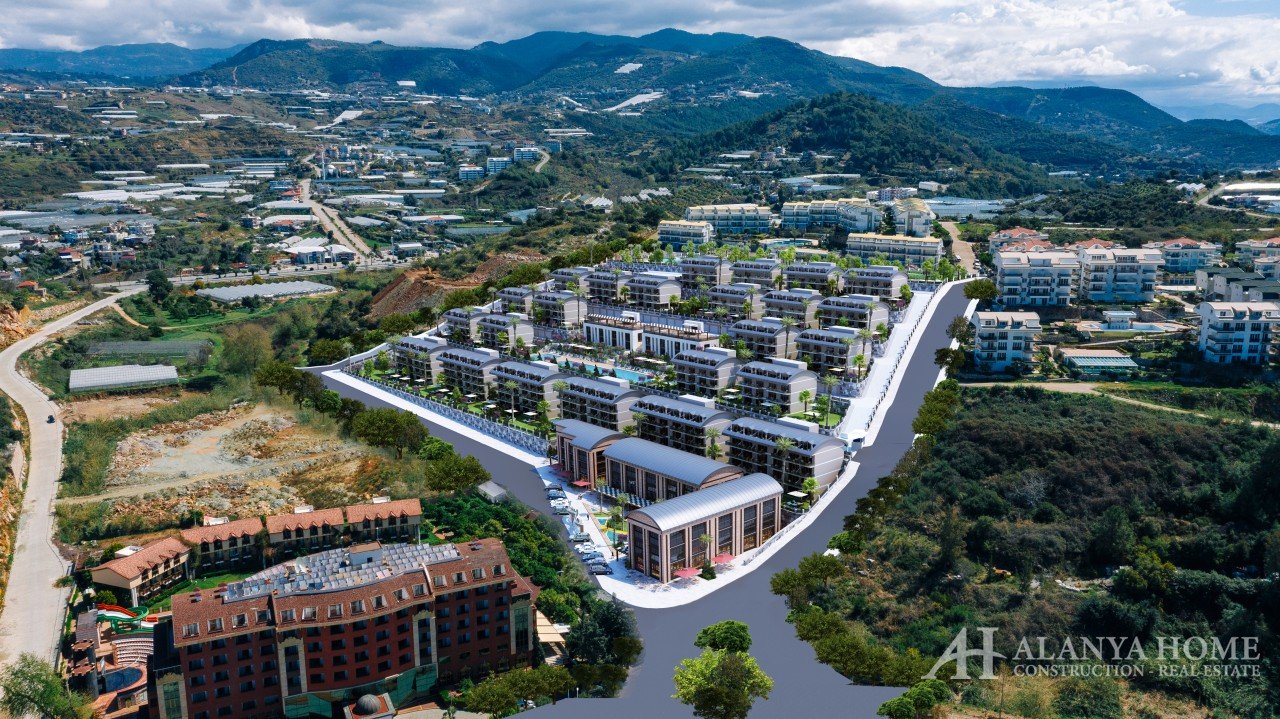 روستای مهتاب کوناکلی آلانیا آنتالیا ترکیه خرید فروش ملک آپارتمان مبله یک خوابه در طرح اقساطی پروژه ج