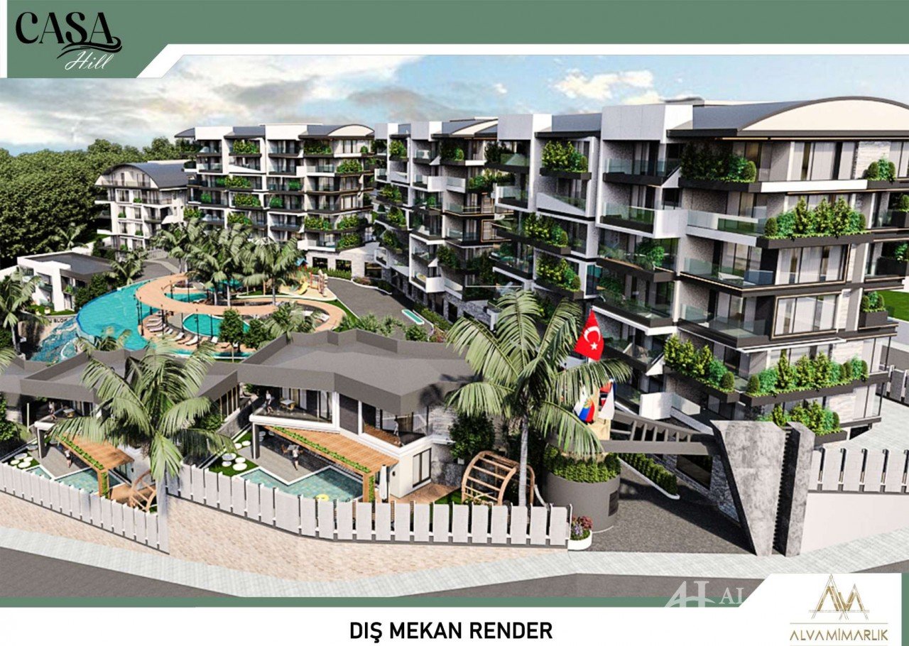 КВАРТИРЫ В КАСА-ХИЛЛЗ КАРГЫДЖАК АЛАНИЯ АНТАЛИЯ ТУРЦИЯ КУПИТЬ КУПИТЬ