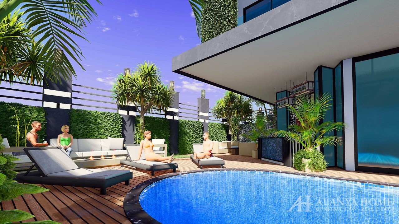 Demir Home City Center آلانیا آنتالیا ترکیه خرید فروش ملک آپارتمان مبله یک خوابه در طرح اقساطی پروژه