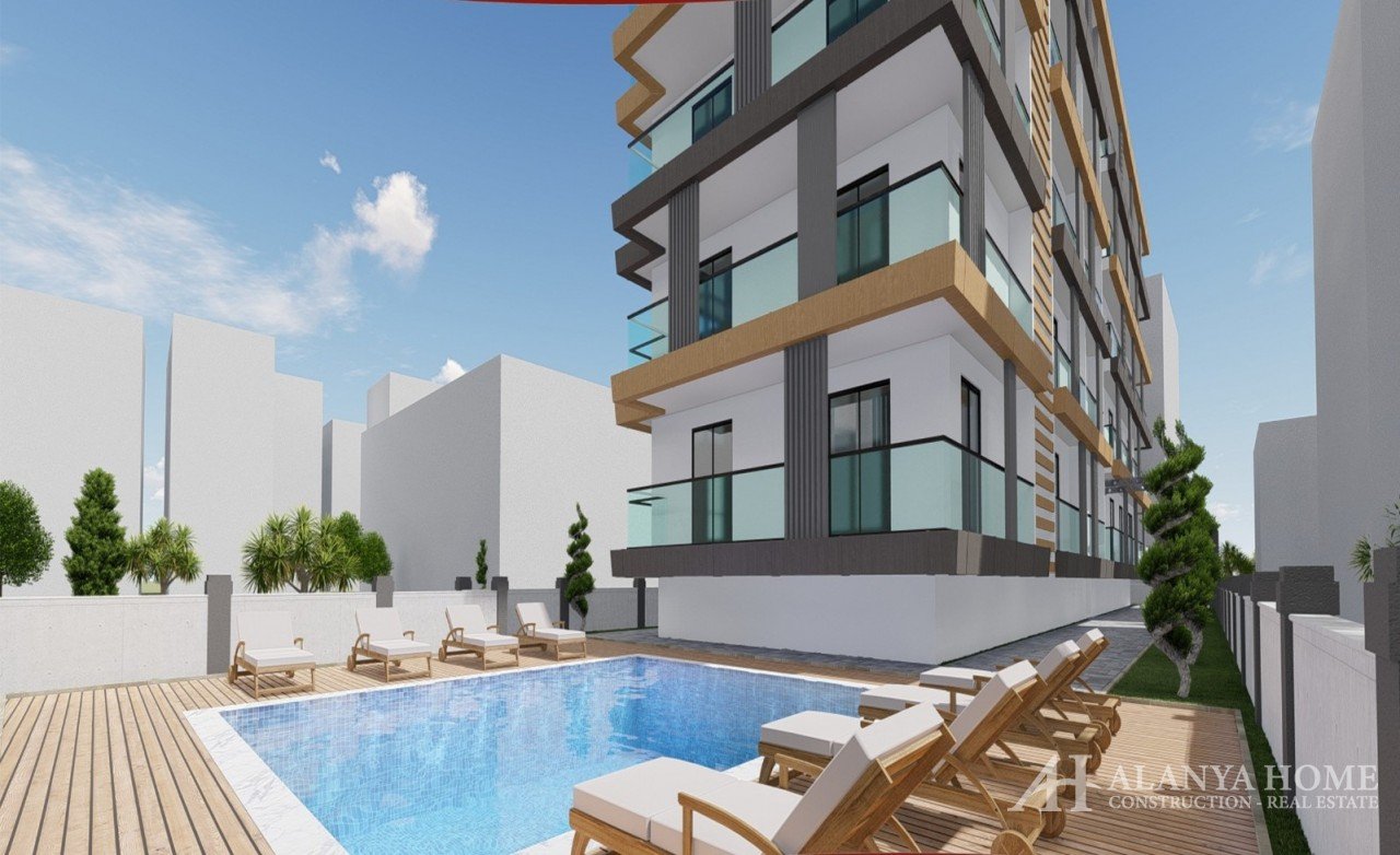 City 10 Center Alanya Antalya Türkiye satın alma satılık eşyalı tek yatak odalı daire yeni bir proje