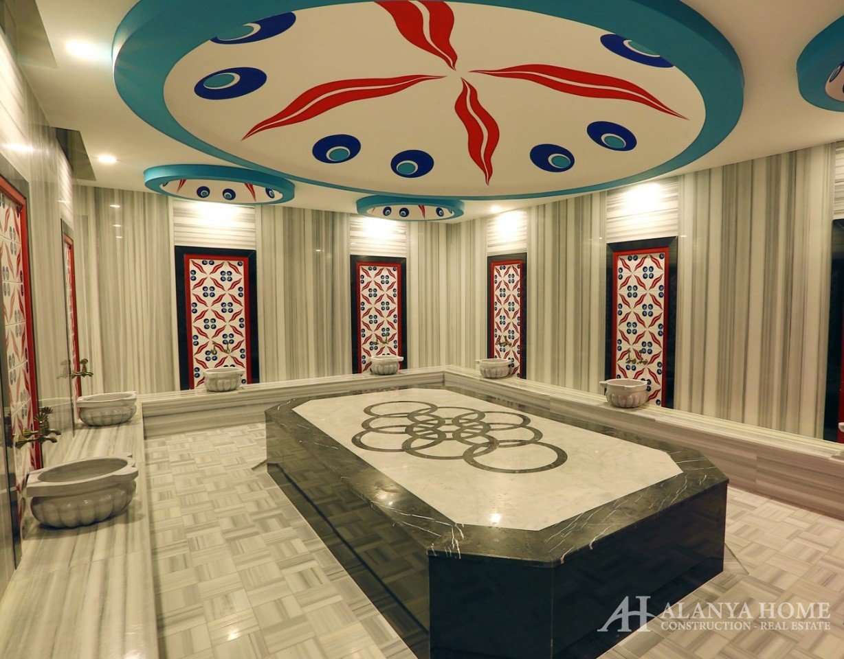 Фото купить продать недорогую квартиру недвижимость в доме жилом комплексе с турецкий хамам Алания Х