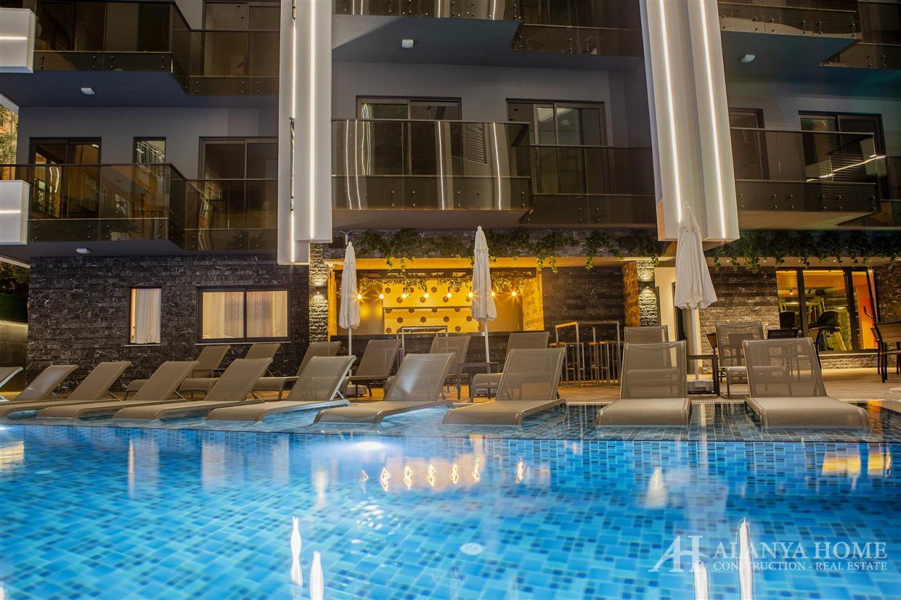 C-Lounge Cleopatra Residence Center ألانيا أنطاليا تركيا شراء بيع عقارات شقة مؤثثة بغرفة نوم واحدة ف