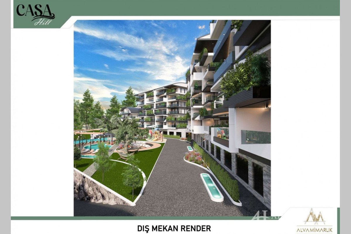 APARTMENTS IN CASA HILLS KARGICAK ALANYA ANTALYA TURKEY SELL BUY RENT