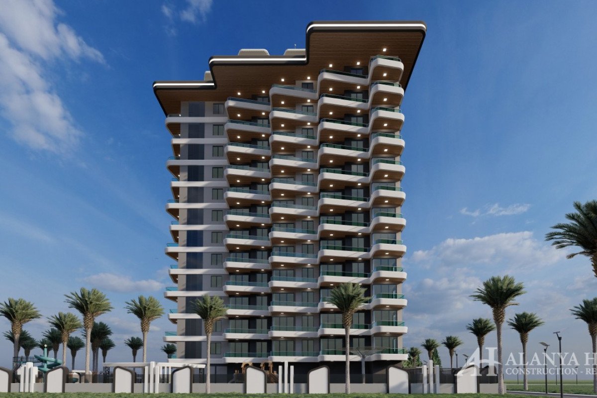 Ruby Tower Mahmutlar Alanya Antalya Turkey Purchase sale property, furnished, one and two bedroom ap