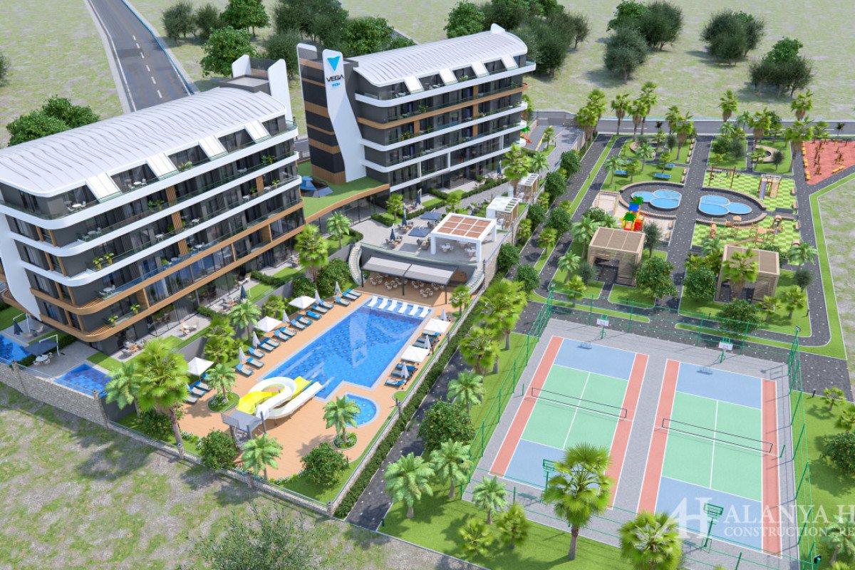 Apartments for sale in Vega Icon Residence Oba Alanya Antalya Turkey