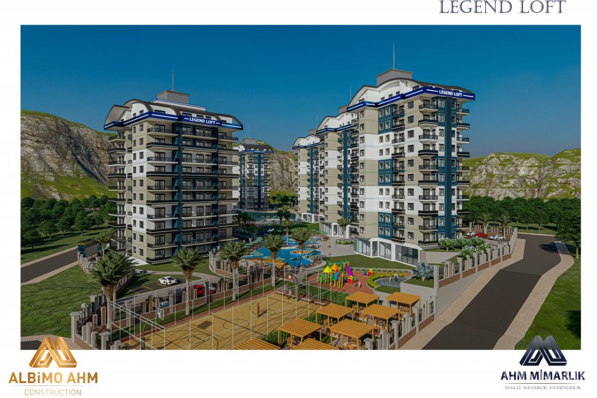 Apartments in Legend Loft Avsallar Alanya Antalya Turkey sell buy rent real estate property