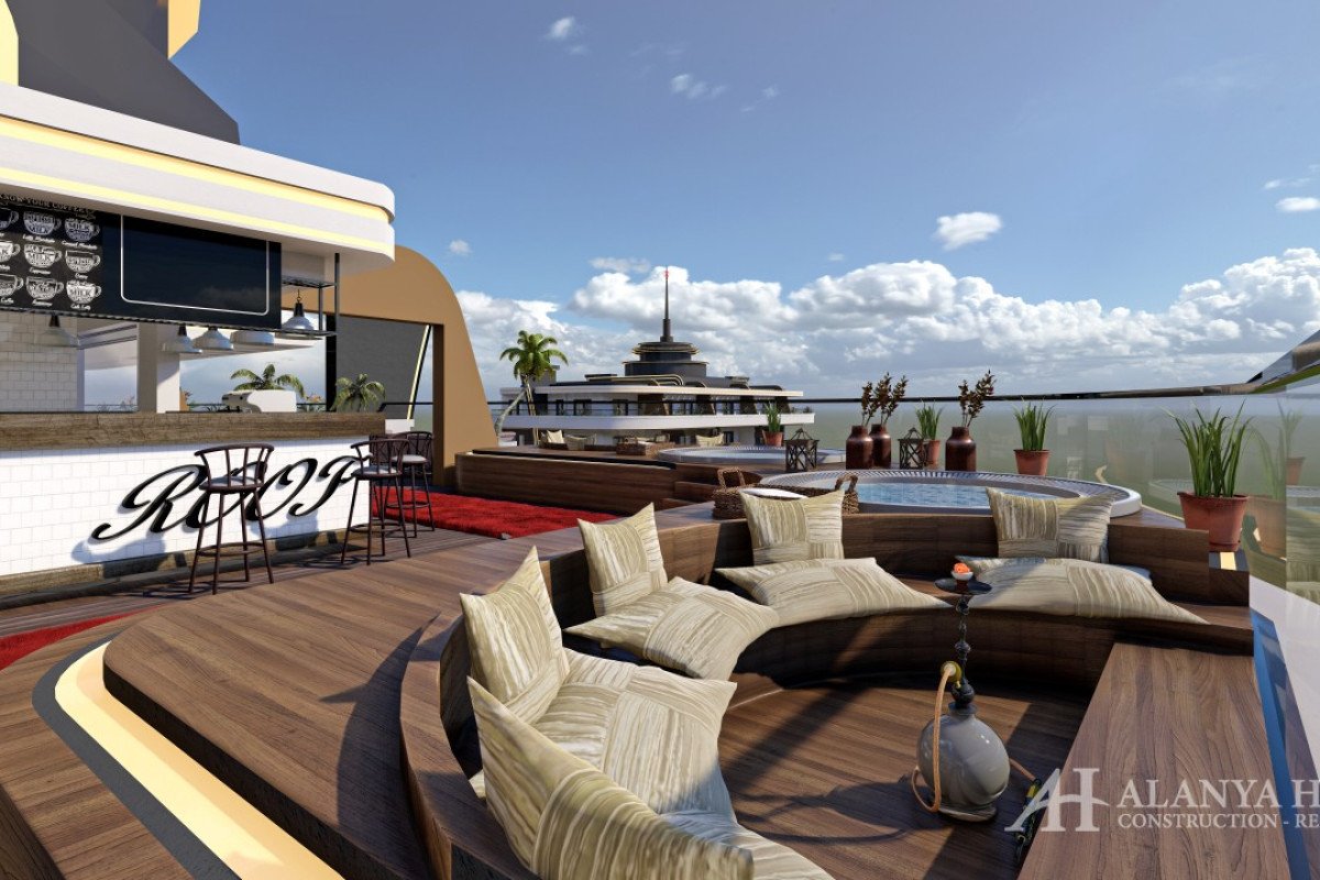 FOA Hills Mahmutlar Alanya Antalya Turkey purchase sale property of a furnished one two bedroom apar
