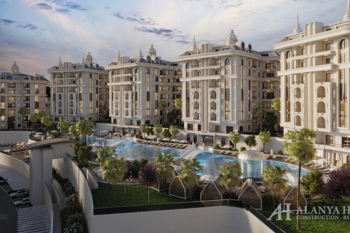 Apartments fo sale in MevaCity Residence Ciplakli Alanya Antalya Turkey