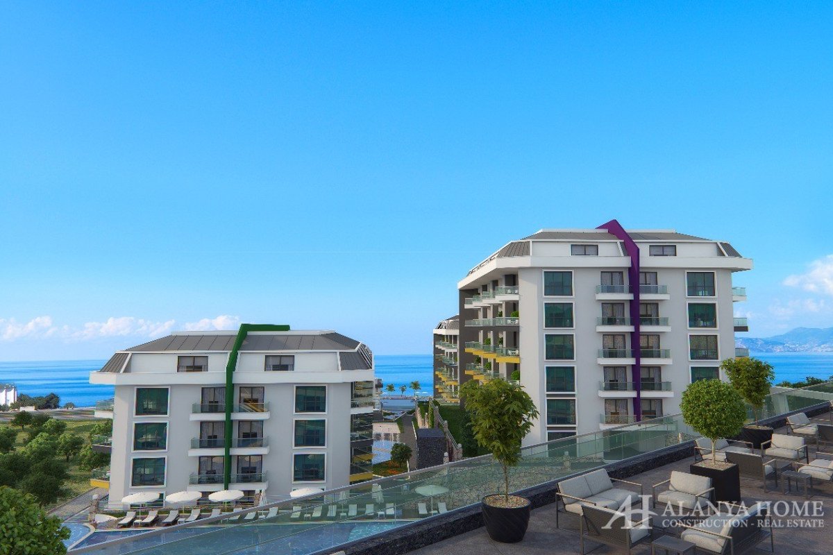 Konak Premium Kargicak Alanya Antalya Turkey purchase sale of a furnished one-bedroom apartment in a