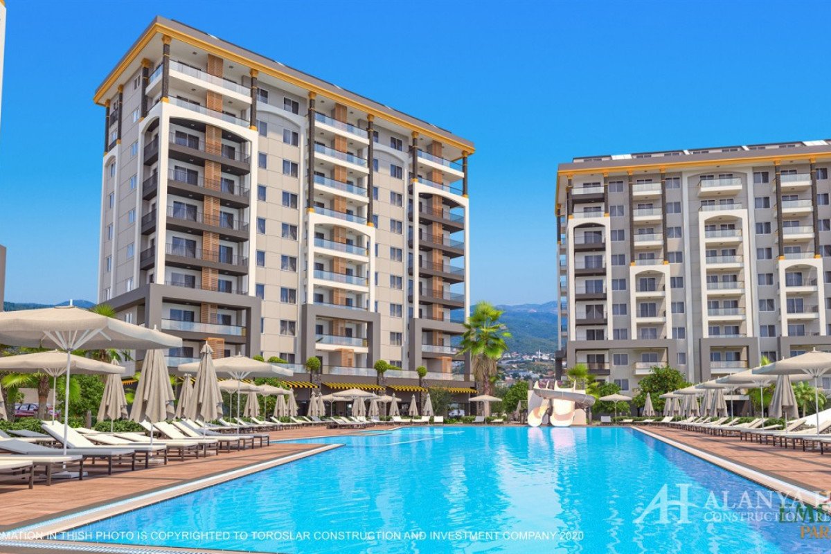 Emerald Paradise Avsallar Alanya Antalya Turkey purchase sale property of a furnished one-bedroom ap
