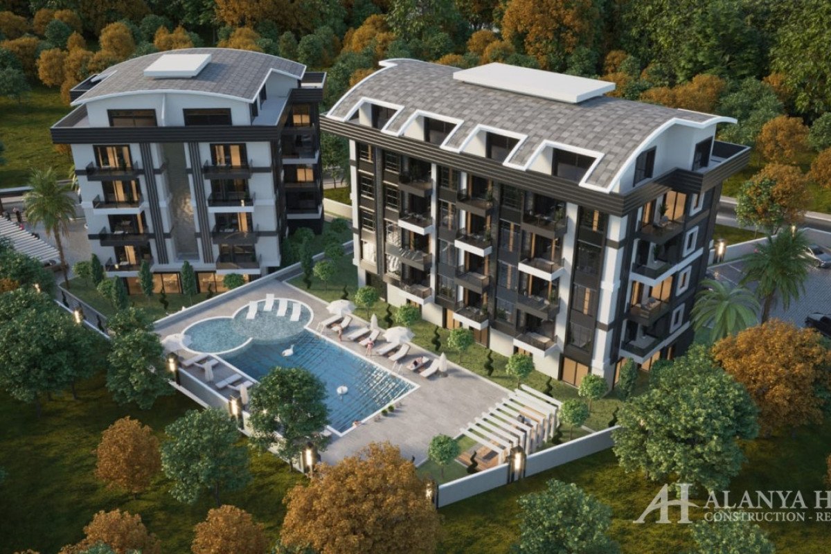 Altintas Oba Alanya Antalya Turkey purchase sale property of a furnished one-bedroom apartment in a 
