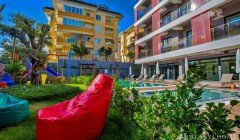 Cleopatra Sultan Center Alanya Antalya Turkey purchase sale property of a furnished one-bedroom apar