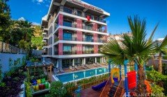 Kleopatra Sultan Center Alanya Antalya Türkiye satın alma satılık eşyalı tek yatak odalı daire yeni 