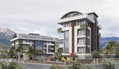 Lotus Garden Oba Alanya Antalya Turkey purchase sale property of a furnished one-bedroom apartment i