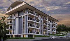 Apartments for sale in Alanya Antalya Turkey in roject Goldas Residence