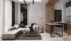 Фото покупка продажа недорогая двухкомнатная квартира 1+1 c просторной гостиной кухней студия Алания