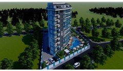 Blue Tower Mahmutlar Аланья Анталия Турция покупка продажа меблированная двухкомнатная квартира в но