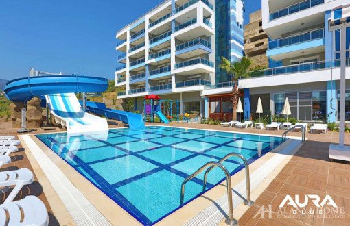 Appartement Duplex Luxueux De 200 M² À Kestel Aura Blue