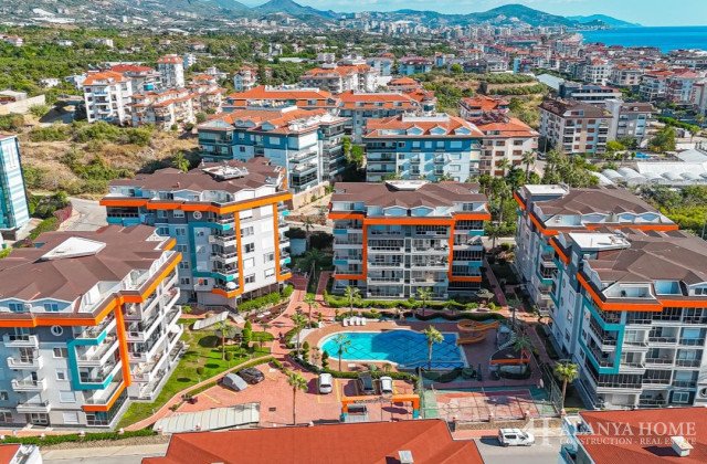 دوپلکس 2+1 با نمای دریا در Kestel Residence