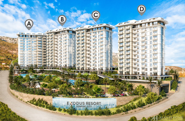 آپارتمان ۱+۱ محمودلار در Exodus Resort Comfort