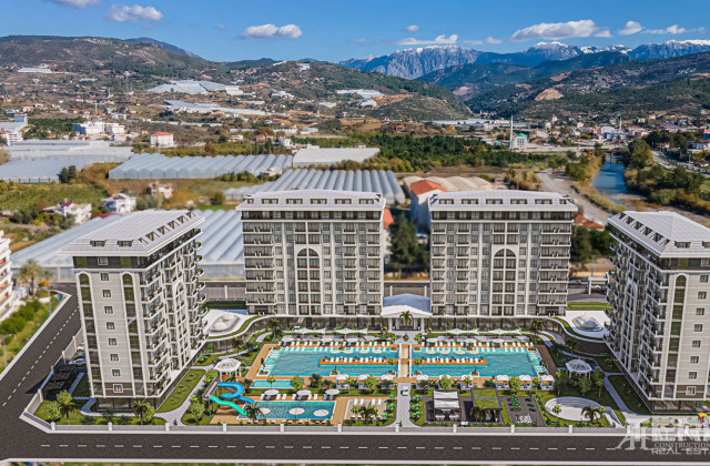 Демирташтағы Exodus Riverside 2+1 пәтері, 80 м²