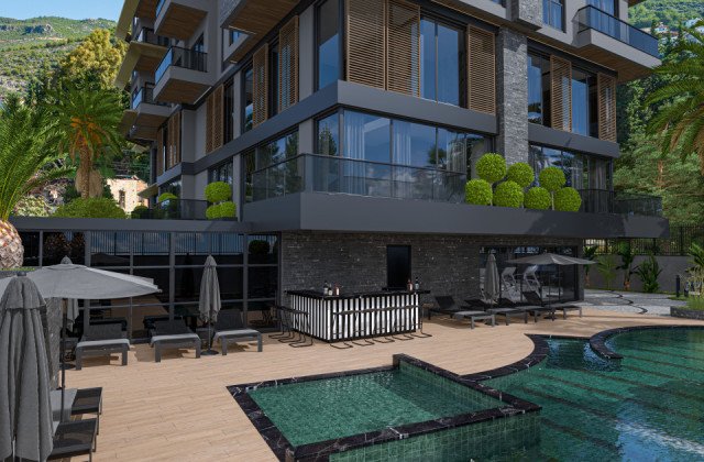 Royal Premium Cleopatra Plaja 180 Metre 1+1 Loft...3+1 Daireler