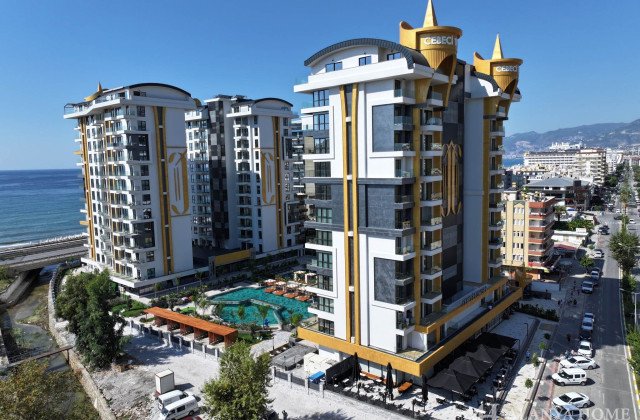 Cebeci Tower Residence Seafront Fully Furnished 1+1 Apartment For Sale