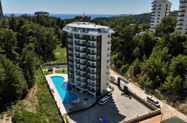 1+1-Wohnung in Avsallar in der Aqua Blue Residence