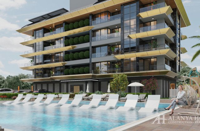 Royal Park Denize Yakin Deniz Manzarali 1+1...3+1 Daireler
