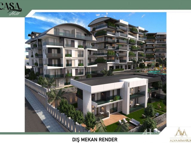 APARTMENTS IN CASA HILLS KARGICAK ALANYA ANTALYA TURKEY SELL BUY RENT