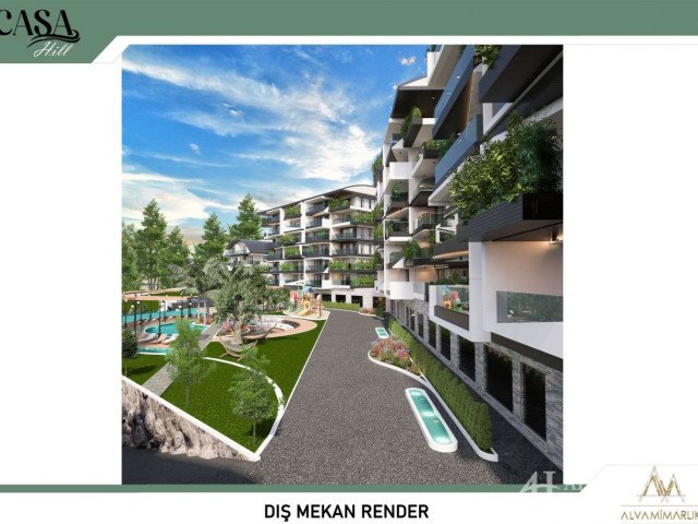 APARTMENTS IN CASA HILLS KARGICAK ALANYA ANTALYA TURKEY SELL BUY RENT