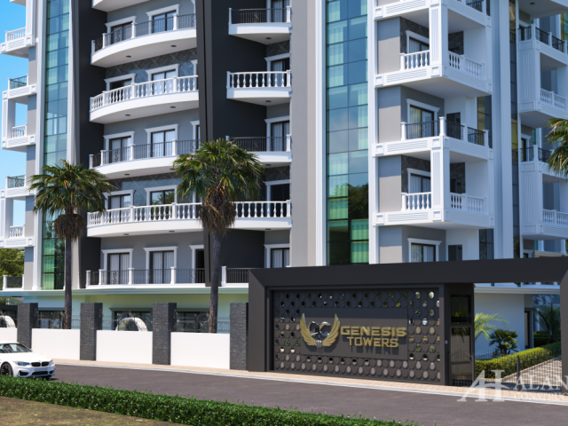 APARTMENTS IN GENESIS TOWERS CENTER ALANYA ANTALYA TURKEY BUY RENT SELL