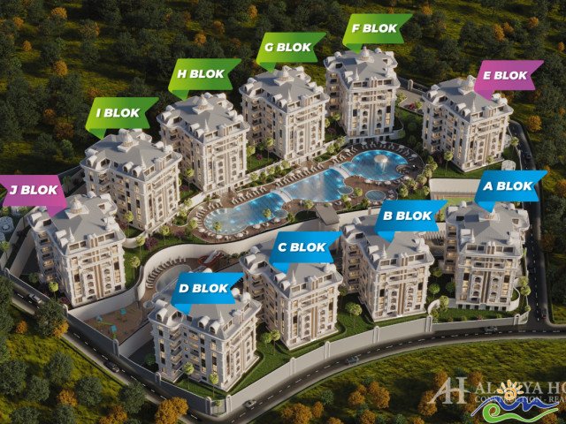 Apartments fo sale in MevaCity Residence Ciplakli Alanya Antalya Turkey