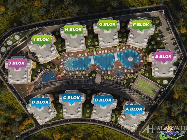 Квартиры для продажи в MevaCity Residence Ciplakli Алания Анталия Турция