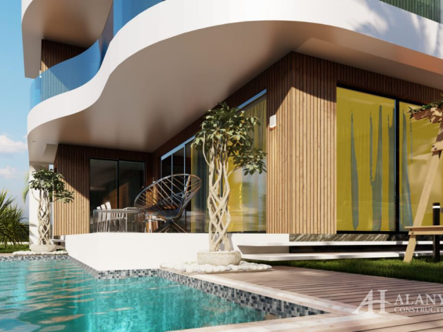Kizilcaser Forest Village Oba Alanya Antalya Türkei Kauf Verkauf Eigentum einer möblierten Ein-Zimme
