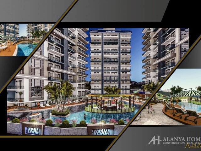AHM-Albimo Mahmutlar Alanya Antalya تركيا شراء بيع عقار لشقة مفروشة بغرفة نوم واحدة في مخطط تقسيط مش