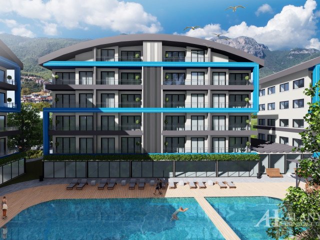 Exodus Residence Mahmutlar Alanya Antalya تركيا شراء بيع عقارات شقة مؤثثة بغرفة نوم واحدة في مخطط تق