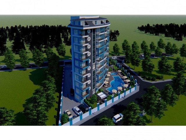 Blue Tower Mahmutlar Аланья Анталия Турция покупка продажа меблированная двухкомнатная квартира в но