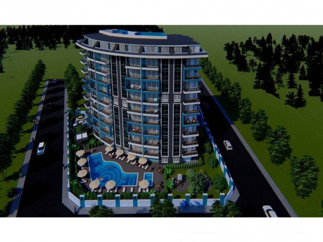 Blue Tower Mahmutlar Alanya Antalya Türkei Kauf Verkauf Eigentum einer möblierten Einzimmerwohnung i