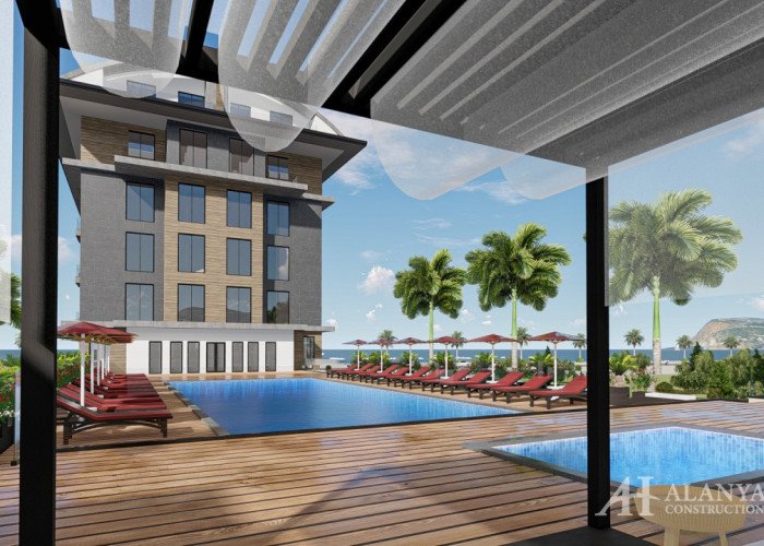 Serenity Royal Beach Oba Alanya Анталия Турция купить недвижимость меблированная двухкомнатная кварт