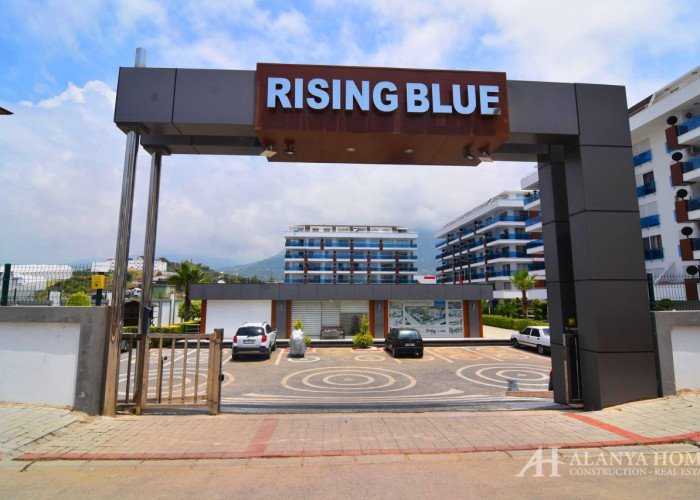Spacious 2 + 1 apartment in RİSİNG BLUE residential complex in Kestel Alanya