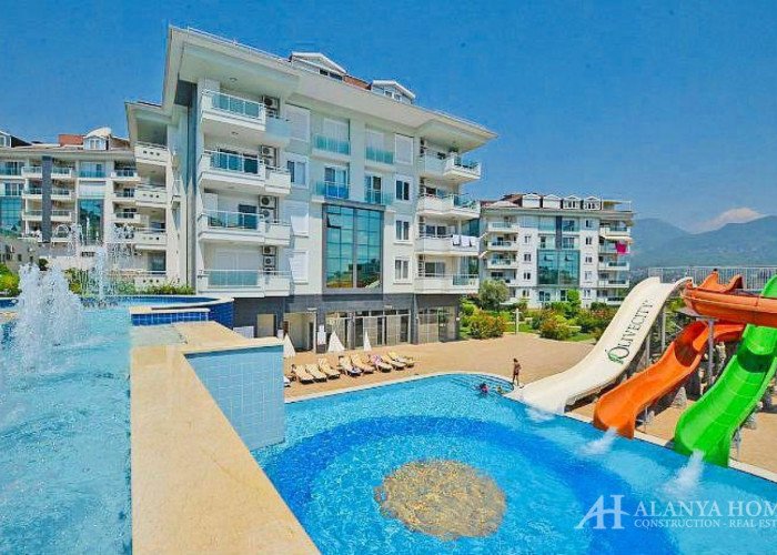 Купить двухкомнатную квартиру 1+1 в Аланьи недорого в  жилом комплексе Olive City Олив сити в районе