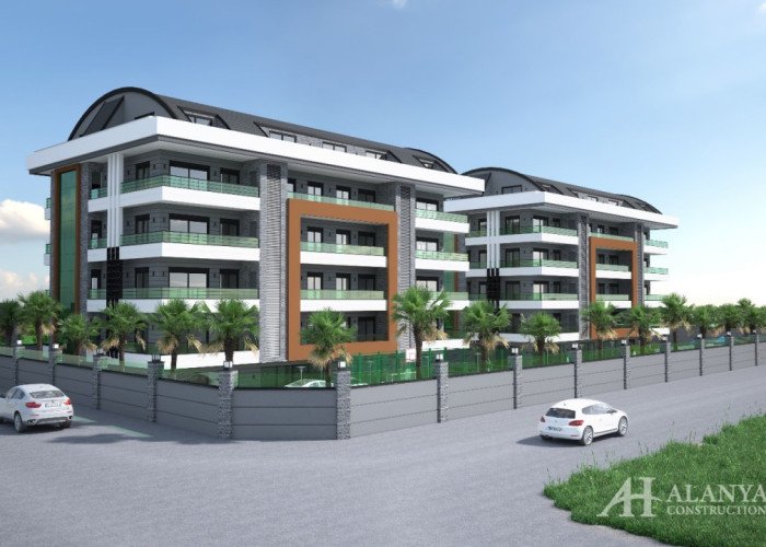 Twins Guzel Oba Alanya Antalya Turkey purchase sale property of a furnished one-bedroom apartment in