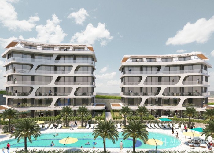Sol Garden Alanyahus Oba Alanya Antalya Turkey purchase sale property of a furnished one-bedroom apa