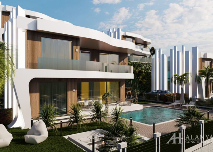 Kızılcaser Orman Köyü Oba Alanya Antalya Türkiye deniz manzaralı yenilenmiş bir geliştiriciden yeni 