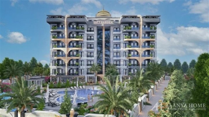 Квартира 1+1 у Газіпаші в Loft Garden 4, 53 м²