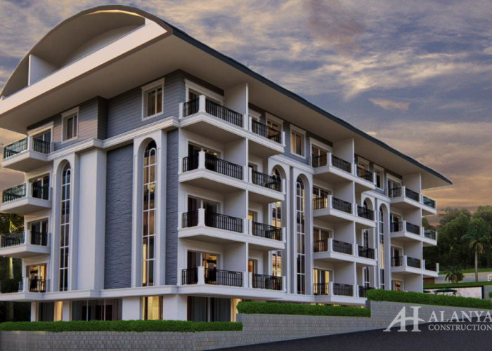 Apartments for sale in Alanya Antalya Turkey in roject Goldas Residence